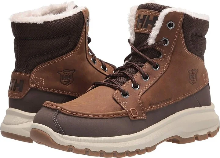 Helly Hansen Garibaldi V3 Men's Shoes Tobacco Brown/Espresso/Natural : 9 D - Medium, Textile/Leather