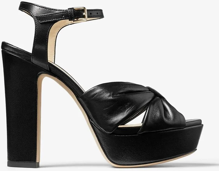 Heloise 120 Platform Sandals in Nappa Leather