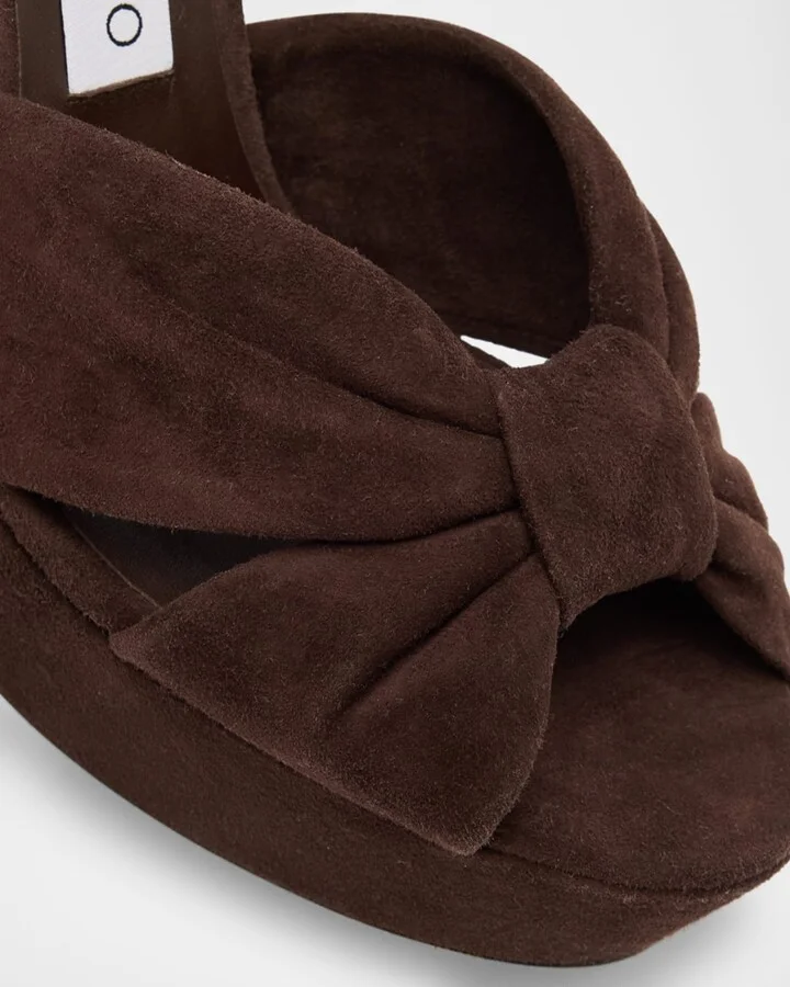 Heloise 120 Suede Ankle-Strap Platform Sandals - Image 2