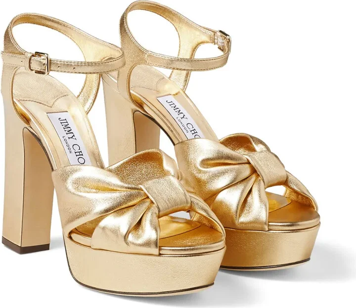 Heloise 120mm metallic-finish sandals - Image 2
