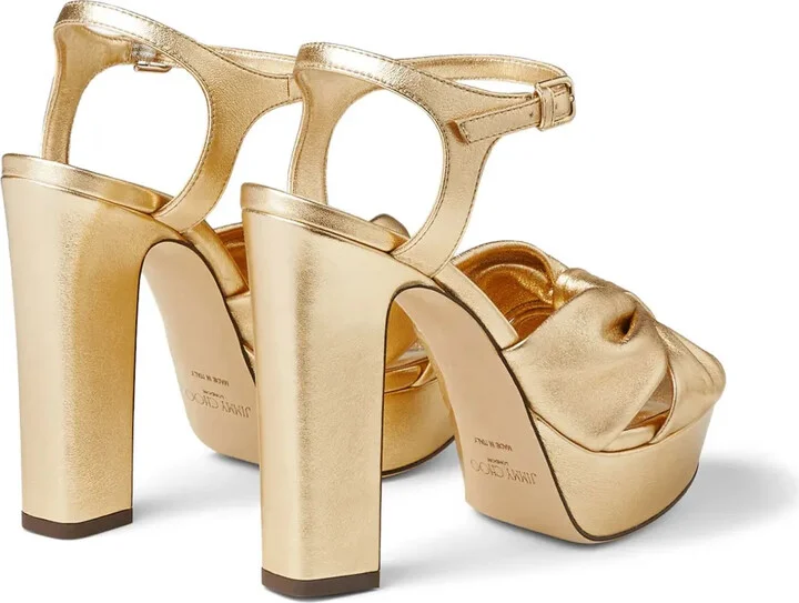 Heloise 120mm metallic-finish sandals - Image 3