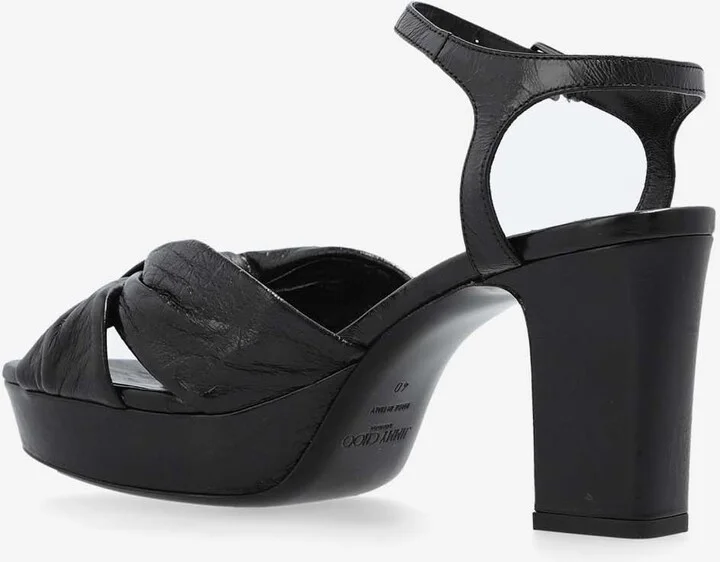 Heloise 80 Leather Platform Sandals - Image 2
