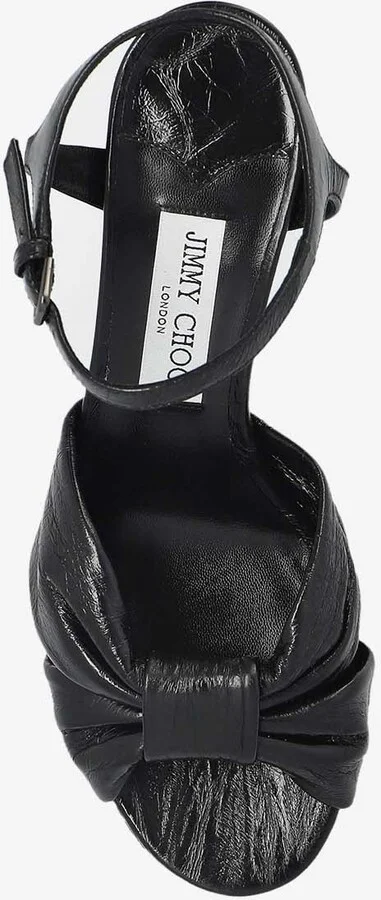 Heloise 80 Leather Platform Sandals - Image 3