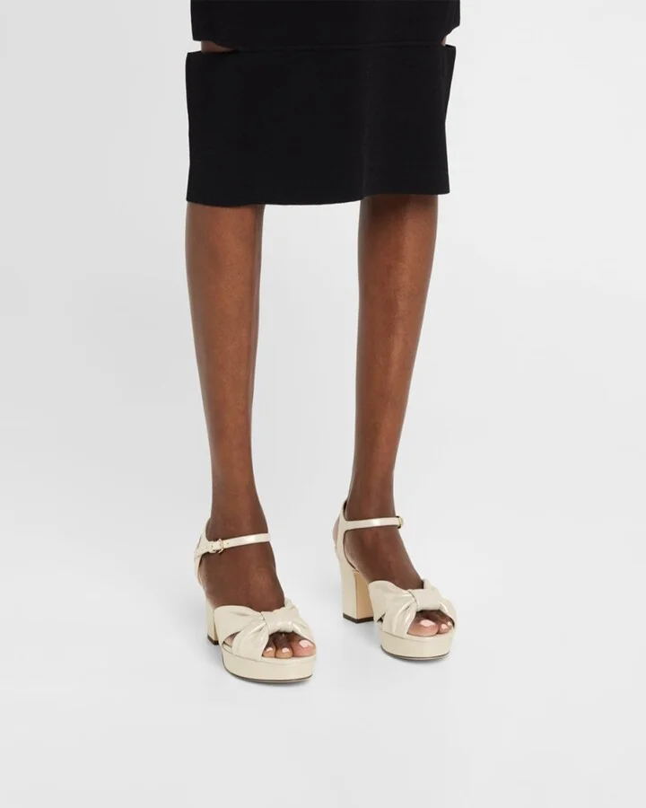 Heloise 80 Shimmer Suede Platform Sandals - Image 7