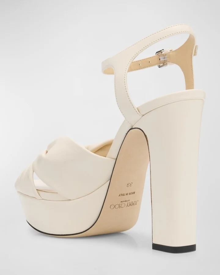 Heloise Leather Ankle-Strap Platform Sandals - Image 6
