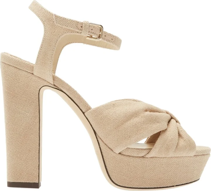 Heloise Linen Canvas Platform Sandal - Image 3
