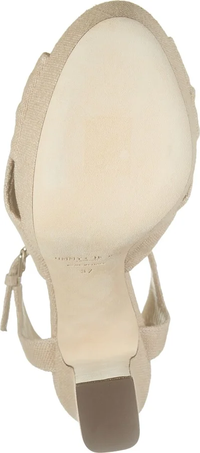 Heloise Linen Canvas Platform Sandal - Image 6