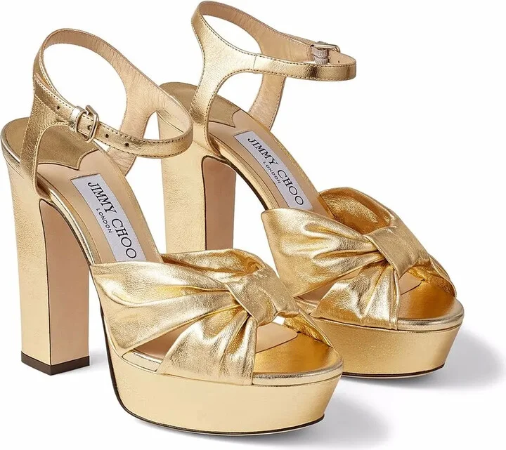 Heloise metallic-effect 120mm sandals - Image 2