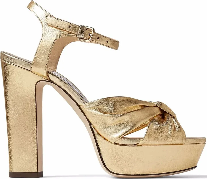 Heloise metallic-effect 120mm sandals