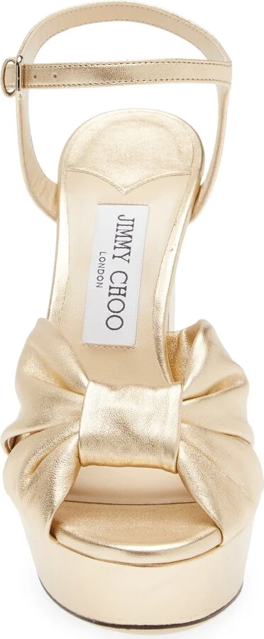 Heloise Metallic Platform Sandal - Image 4