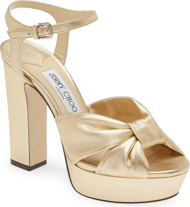 Heloise Metallic Platform Sandal