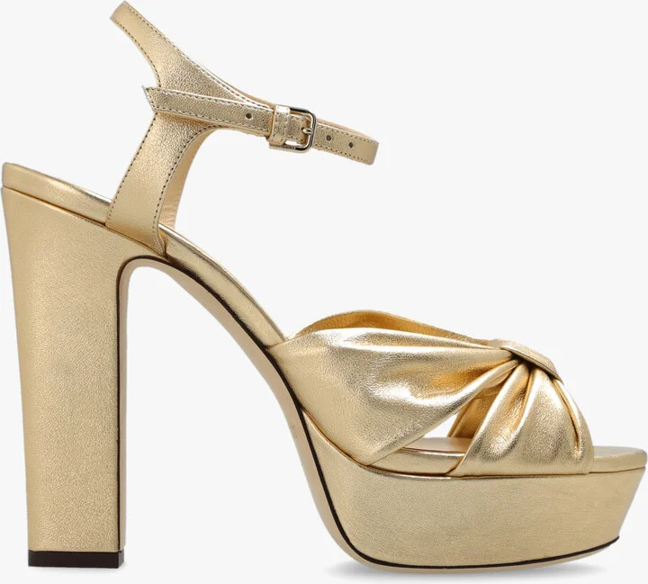 ‘Heloise’ Platform Sandals, , - Gold