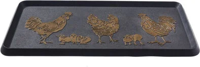 Hen Rubber 32 in. x 16 in. Non-Slip Outdoor Boot Tray
