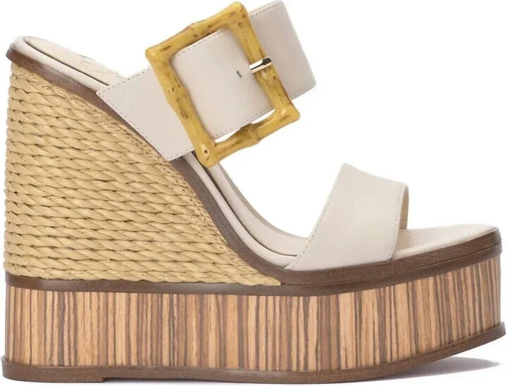 Hendrya Wedge Sandal In Natural