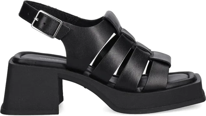 Hennie caged block-heel sandals