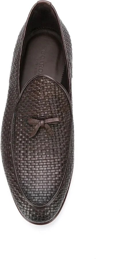 Henri Brown woven loafers - Image 4
