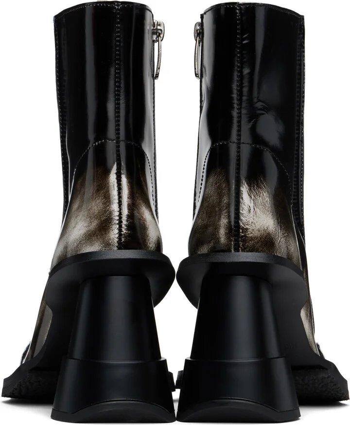 Henrik Vibskov Black & White Elle Driver Boots - Image 2