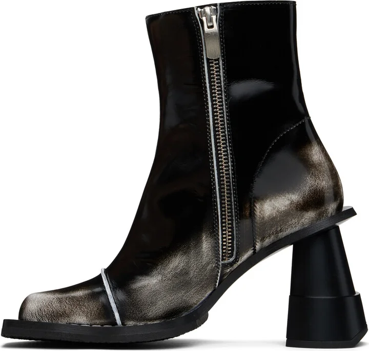 Henrik Vibskov Black & White Elle Driver Boots - Image 3