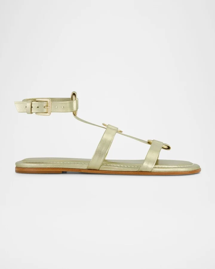 Champagne Metallic Antique Calf