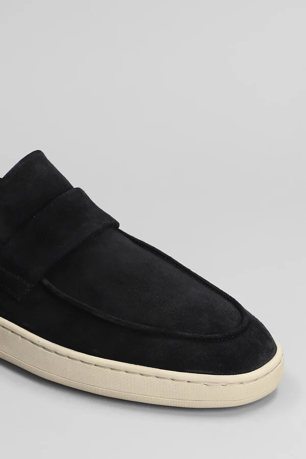 Herbie 001 Loafers In Black Suede - Image 5