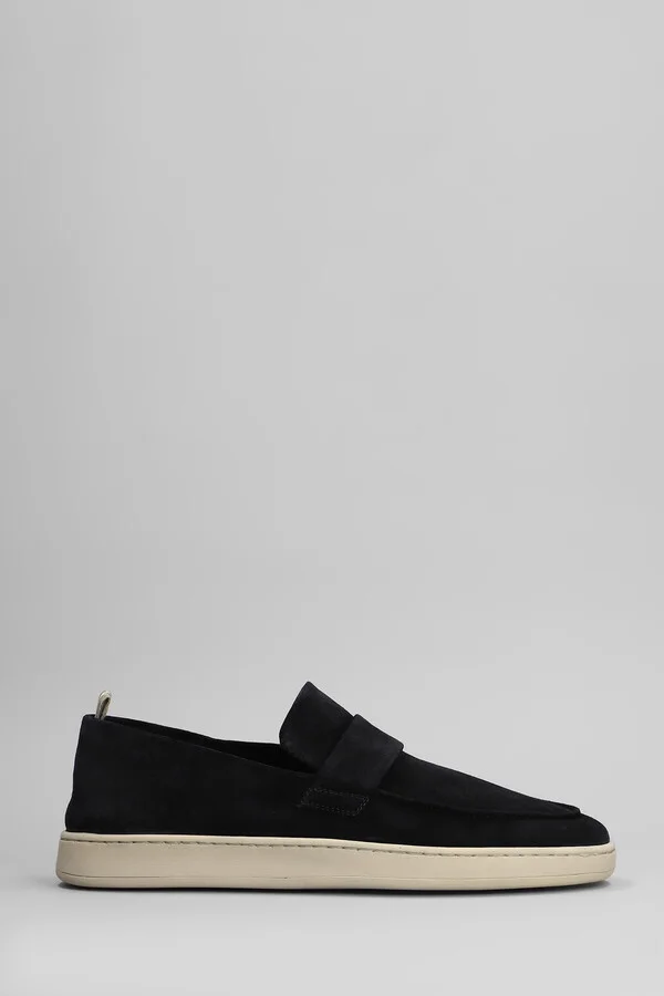 Herbie 001 Loafers In Black Suede