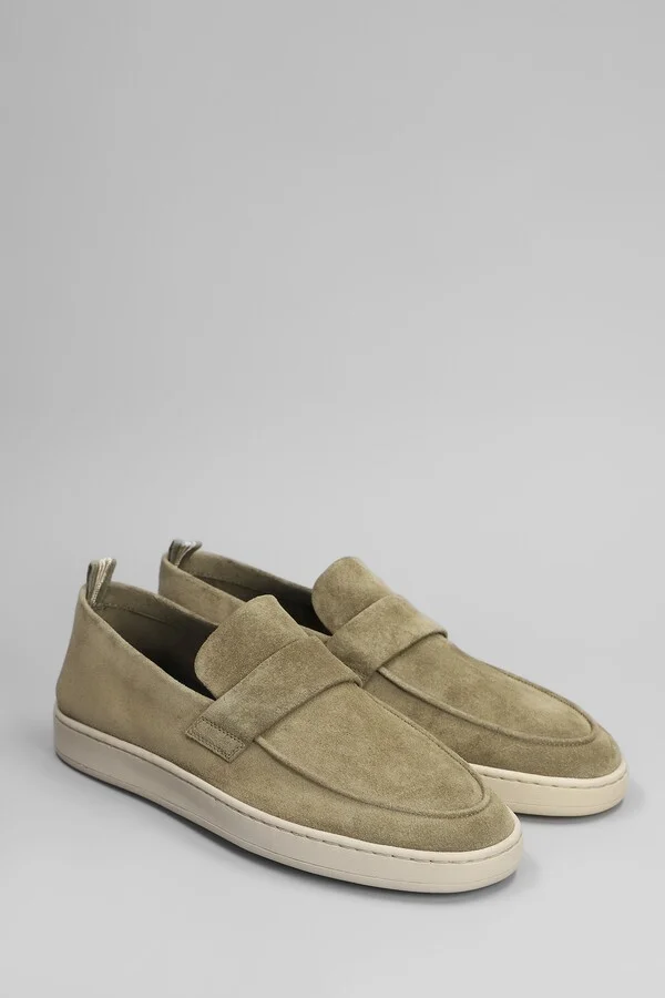 Herbie 001 Loafers In Green Suede - Image 2
