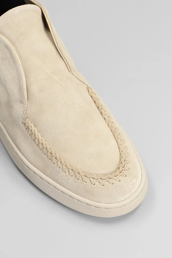 Herbie 013 Loafers In Beige Suede - Image 5