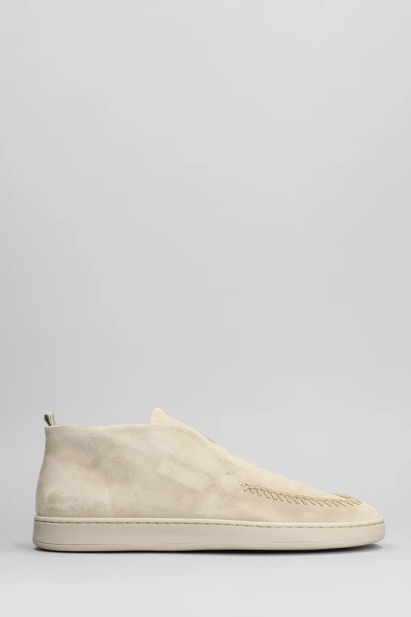 Herbie 013 Loafers In Beige Suede