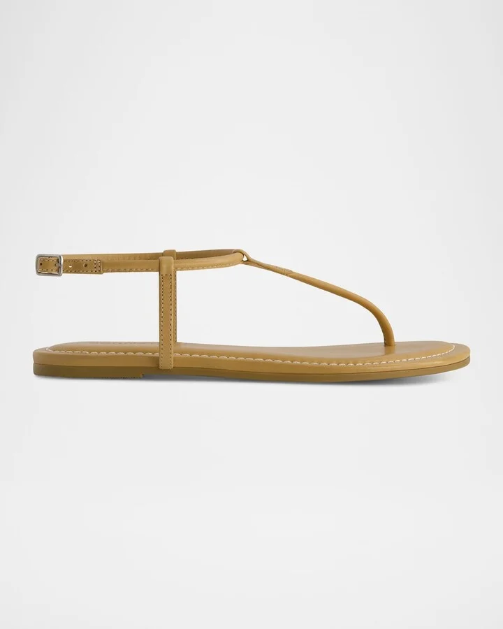 Hercu Leather Ankle-Strap Flat Sandals