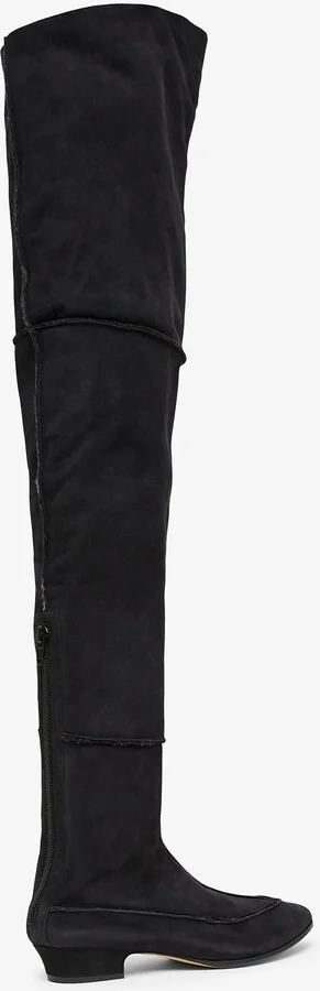 Hereditas 25 black fur over knee boots - Image 3