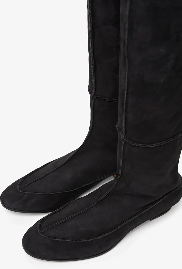 Hereditas 25 black fur over knee boots - Image 4