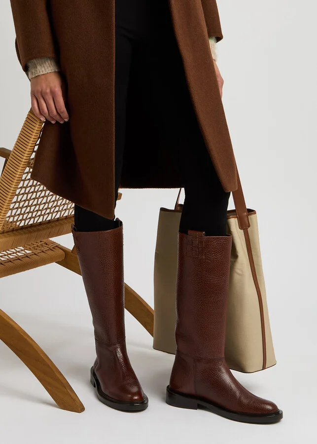 Hereu Anella Leather Knee-high Boots - Image 5