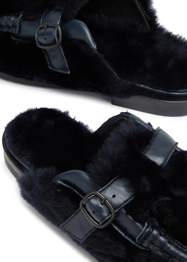 Hereu Barraca Shearling Loafer Sliders - Image 4