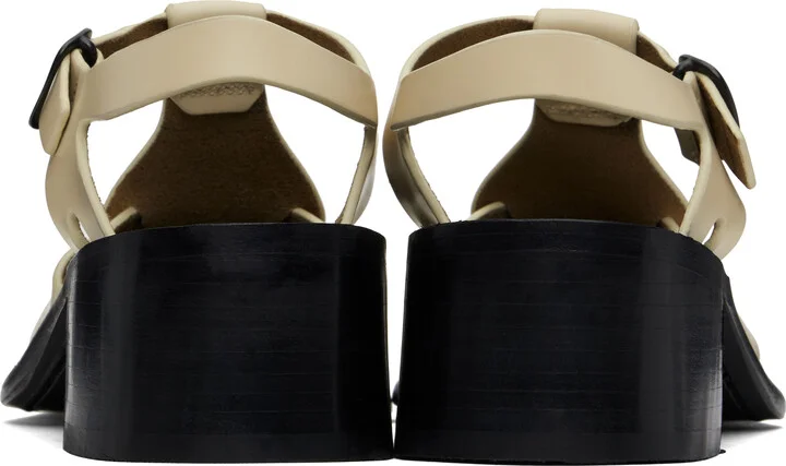 HEREU Beige Pesca Heeled Sandals - Image 2