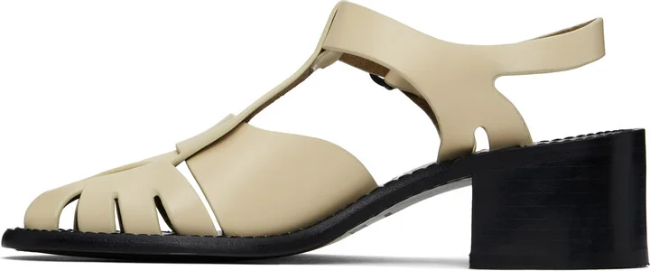 HEREU Beige Pesca Heeled Sandals - Image 3