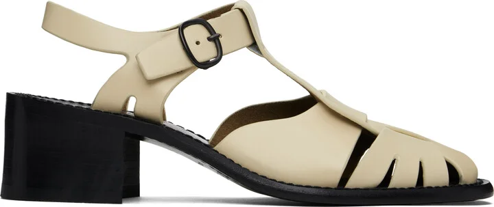HEREU Beige Pesca Heeled Sandals