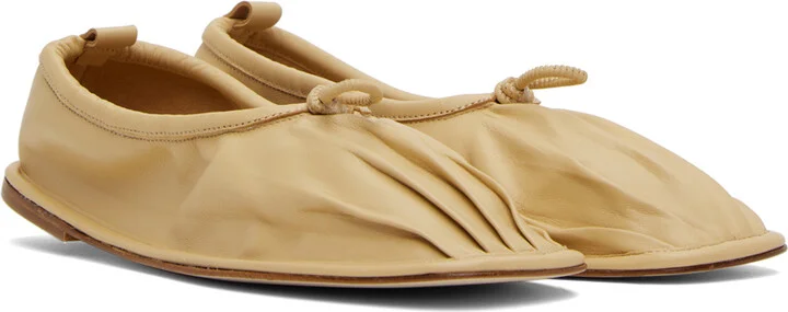 HEREU Beige Puntera Ballerina Flats - Image 4