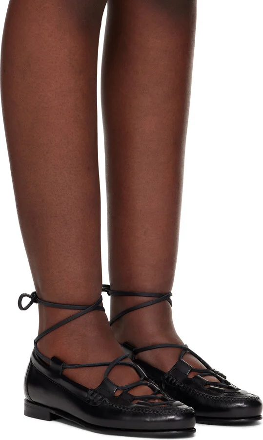 HEREU Black Cordada Loafers - Image 4