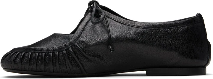 HEREU Black Coveta Supple Shiny Loafers - Image 3