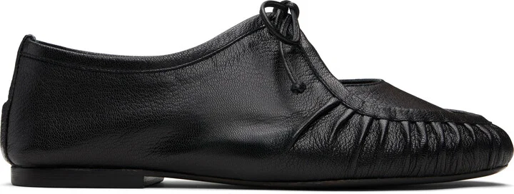 HEREU Black Coveta Supple Shiny Loafers