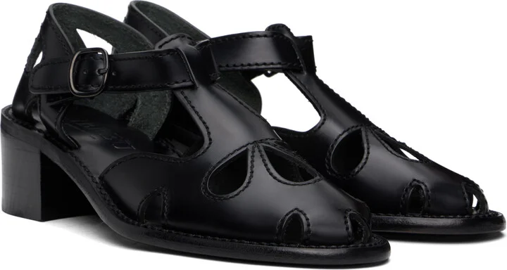 HEREU Black Floretta Heels - Image 4