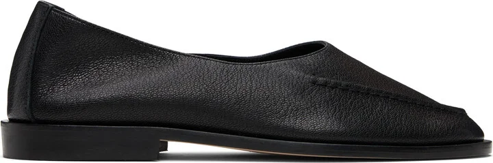 HEREU Black Juliol Winter Supple Shiny Flats