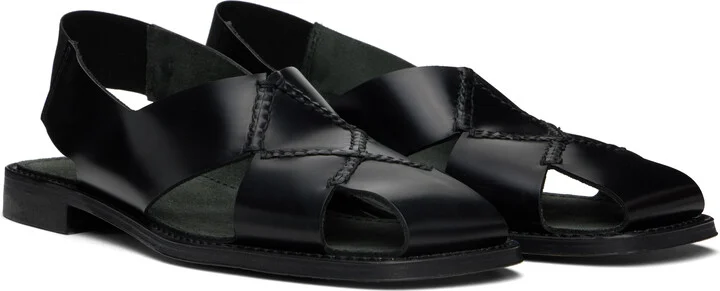 HEREU Black Llano Sandals - Image 4