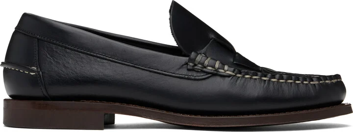 HEREU Black Nombela Veg Tan Loafers