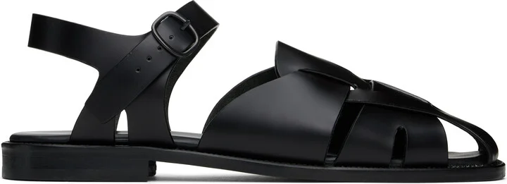 HEREU Black Pedra Sandals