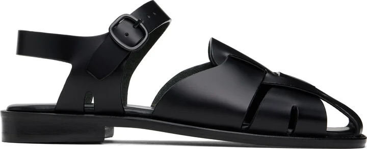 HEREU Black Pedra Sandals