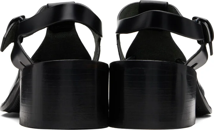 HEREU Black Pesca Heeled Sandals - Image 2