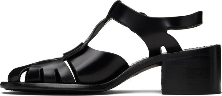 HEREU Black Pesca Heeled Sandals - Image 3