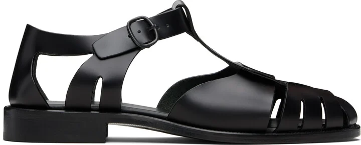 HEREU Black Pesca Sandals