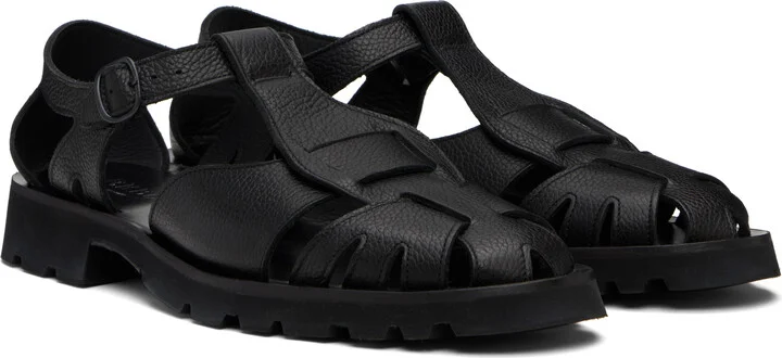 HEREU Black Pesca Sport Grainy Sandals - Image 4